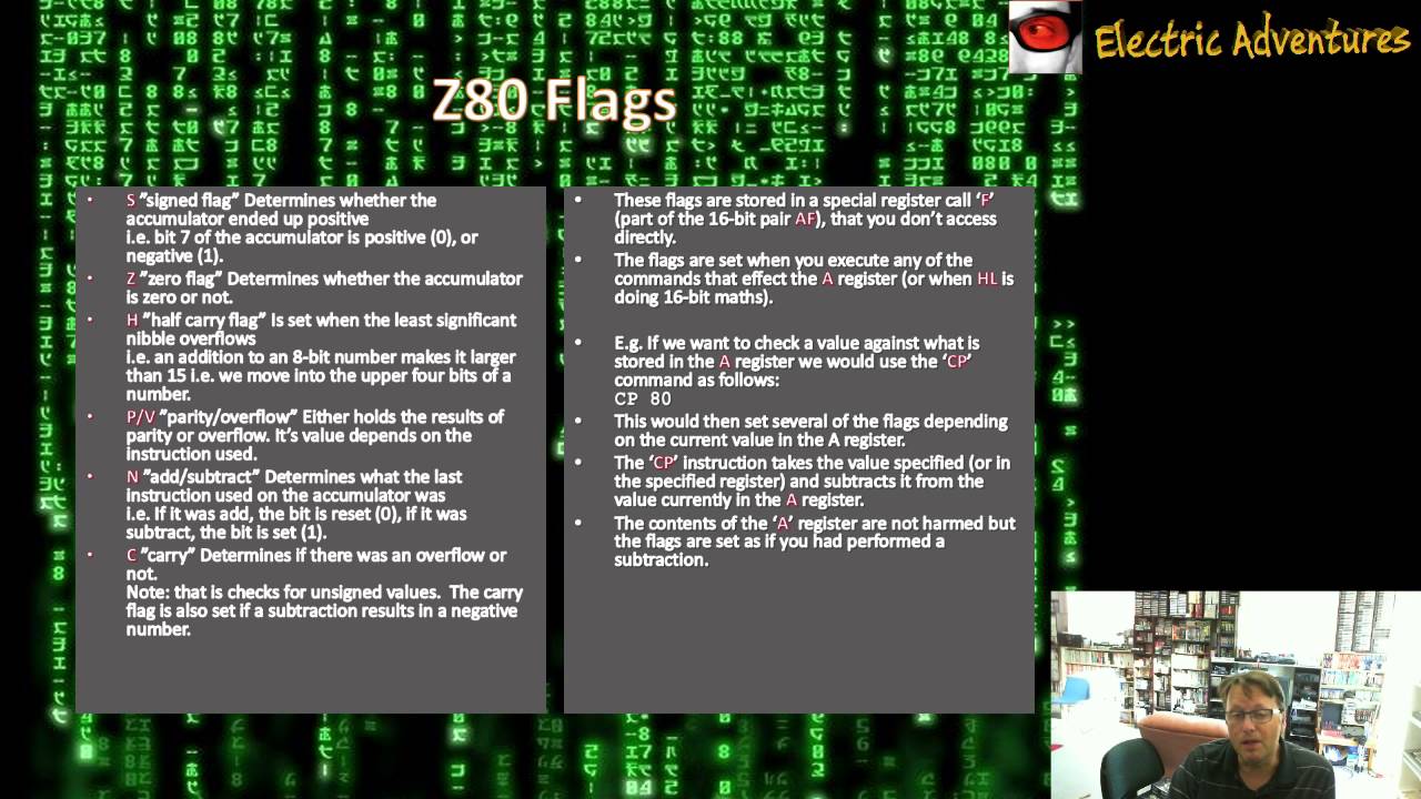 Lets Make A Retro Game – Episode 6 – Z80 Loops, Conditions and Bits