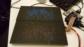 Mame running on a 64 x 64 LED screen