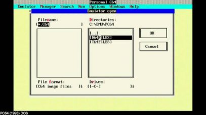 PC64 Emulator On MS-DOS – trying it out after 20 years (Personal C64)