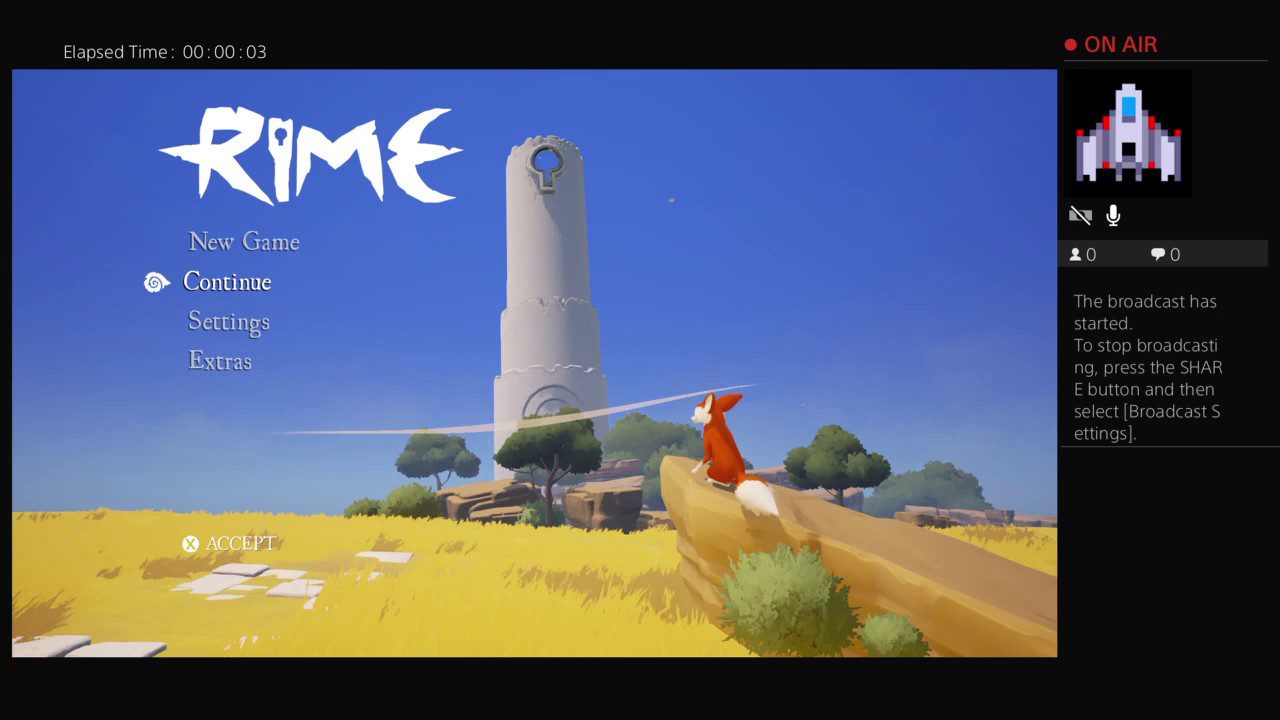 Rime PS4 live