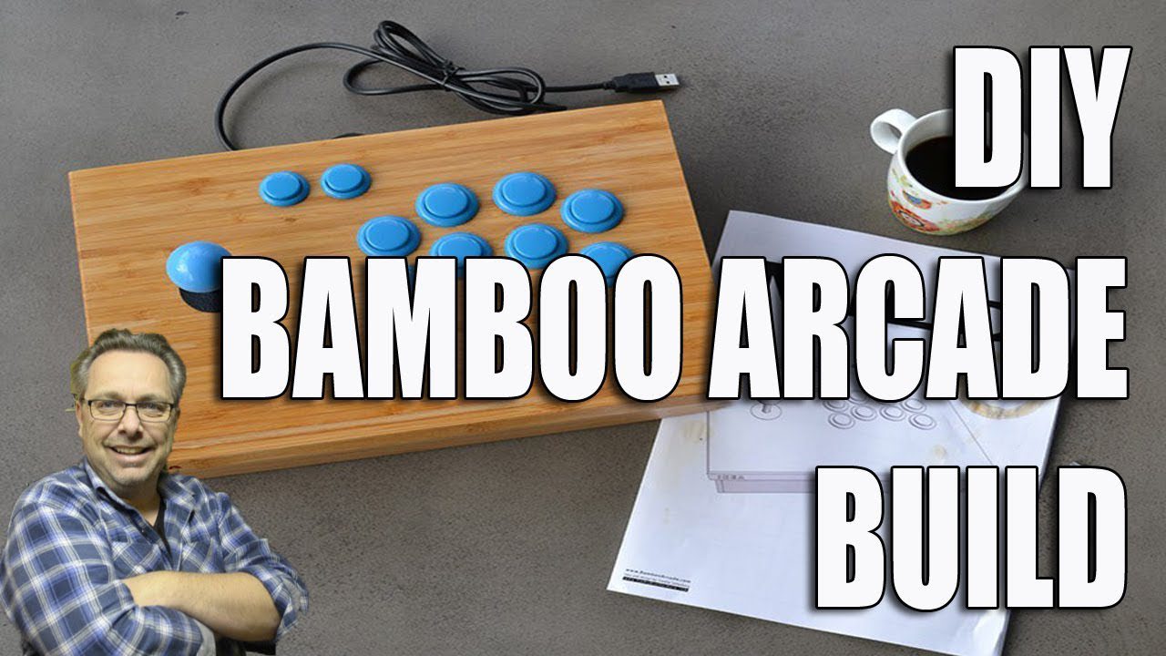 building my diy bamboo arcade stick PART4