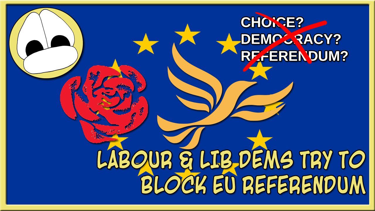 LABOUR & LIB DEMS TRY TO BLOCK EU REFERENDUM