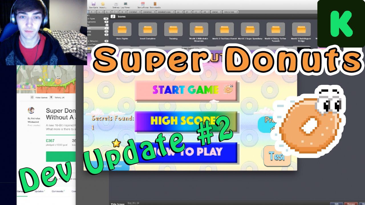 Super Donuts Dev Diary #2 – 8 Days Left on Kickstarter!