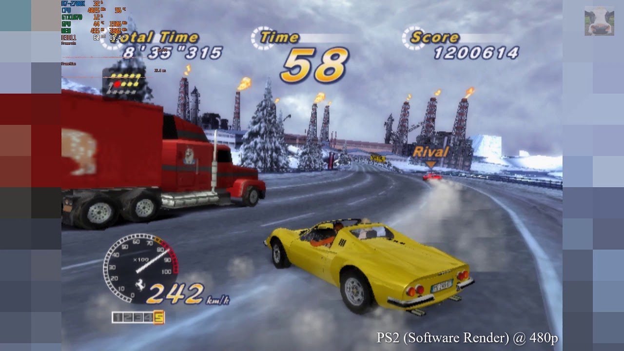 Outrun2 Coast2Coast PC Compared To the Ports On PSP, PS2 and PS3