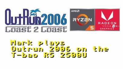 Mark Plays… Outrun 2006 Coast2Coast (yeah again 😁) on the T-bao Ryzen5 2500U & Vega 8 (PC, 1080p)✅