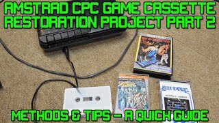 Retro Special – Amstrad Cassette Restoration Project Part 2 – Methods & Tips