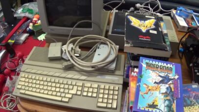 Atari 1040STFM, Megafile 30, SC1224 Monitor, SMM804 Printer & Heaps of Software – Pickup & Play