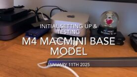 M4 MacMini Base-model, initial view at my desk-setup & configuration (incl rnd bonus footage)
